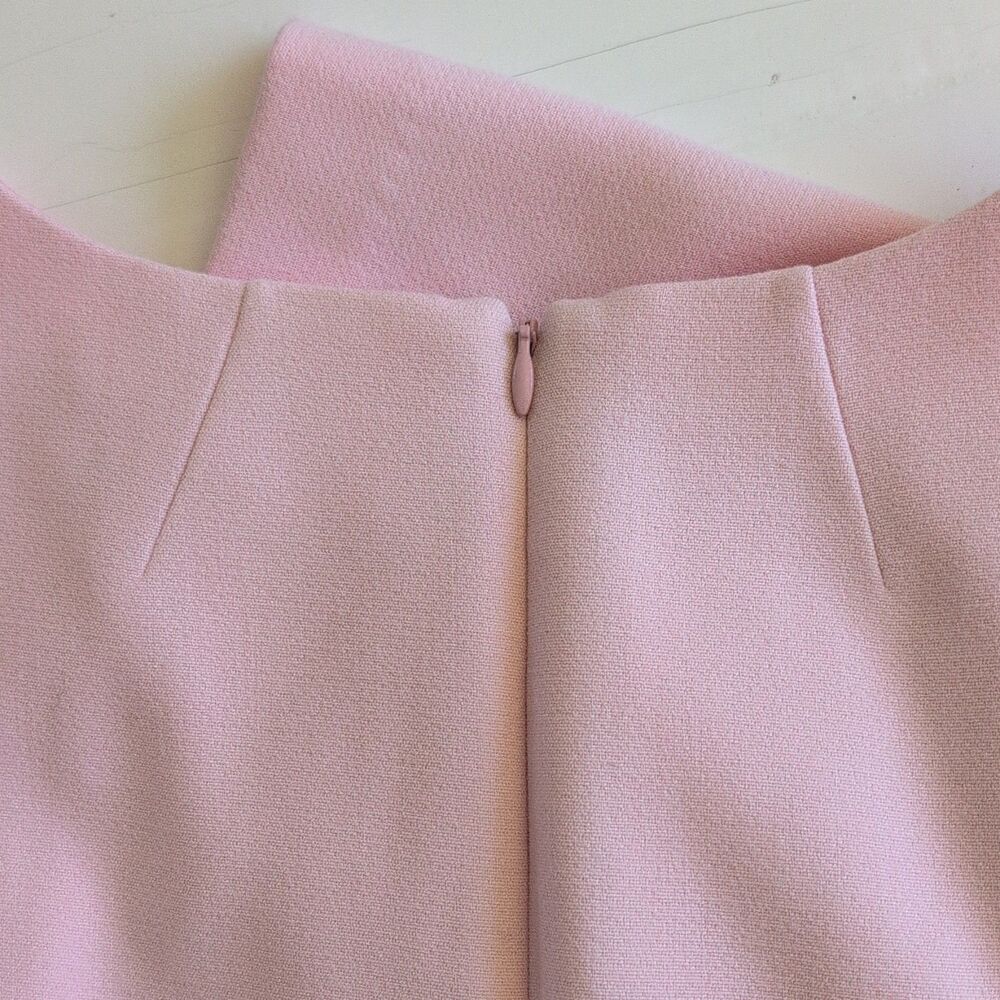 Eliza J Pink Solid Sheath Dress 3/4 Sleeve Rnd Neck Knee Length Zip Lined Sz 10 - Picture 8 of 12